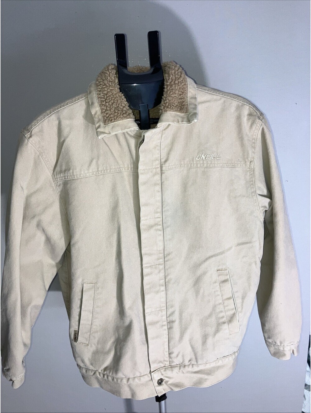 Vintage O'NEILL Sherpa Canvas Jacket Tan Size M “LOOK”